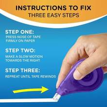 BIC Wite-Out Brand EZ Correct Correction Tape, 198 Feet, 4-Count Pack Of White Correction Tape, Fast, Clean And Easy To Use Tear-Resistant Tape Office Or School Supplies - trắng - Xem 2