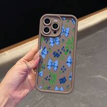 La carcasa del teléfono anti - caída simple y de moda está hecha de material tpu con un patrón floral para iPhone 17, 16, 15, 14, 13, 12, 11 Pro / air / xR / XS y samsungs25 / S24 / S23 / S22 / Fe / plus, que ofrece protección de amortiguación. Regalos para amigos y San valentín. - Blanco - Ver 6