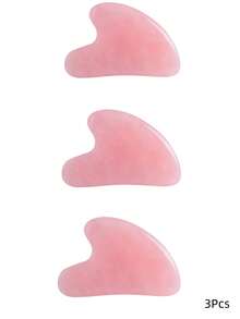 1件玉石刮痧按摩板,面部按摩器,刮痧板,适用于面部、颈部、背部和身体 - 彩色 - 查看 20