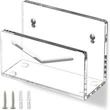 FUCDTEFC Desk Mail Organizer, 5 Section Clear Acrylic File Holder Letter Organizer, Vertical Lightweight Modern Envelope Holder Desk Accessories &Amp; Workspace Organizers For Office, Home, School - ColorC - 查看 1