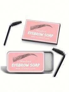 Xà phòng định hình lông mày trong suốt - Sáp định hình lông mày tự nhiên lâu trôi, gel định hình lông mày tươi mát không màu, kem định hình lông mày, gel định hình lông mày và bộ xà phòng định hình lông mày tiện dụng kèm cọ, cần thiết cho trang điểm Halloween, bao bì thời trang. - Nhiều màu - Xem 8