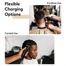 itel IHC-33Pro Gold Blade Hair Clipper,Sharp Blades, Smart Digital Display, Low-Noise Powerful Motor, 4-5 Hours Of Long-Lasting Battery Life (1*Clipper, 6*Guide Combs (1.5/3/4.5/6/10/13mm), 1*Blade Cover, 1*Oil, 1*Cleaning Brush, 1*USB Cable) - Black - View 9