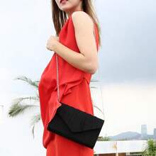 New Milisente Vintage Women Envelope Evening Clutch Bags Purses Handbags For Party And Wedding - VelvetBlack - View 7