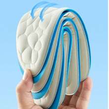 1 Pair Of Soft-Soled, Shock-Absorbing, High-Elasticity, Comfortable And Breathable Insoles For Both Men And Women, Sports Insoles, Fashionable Insoles And Soft Insoles - Light Grey - View 3