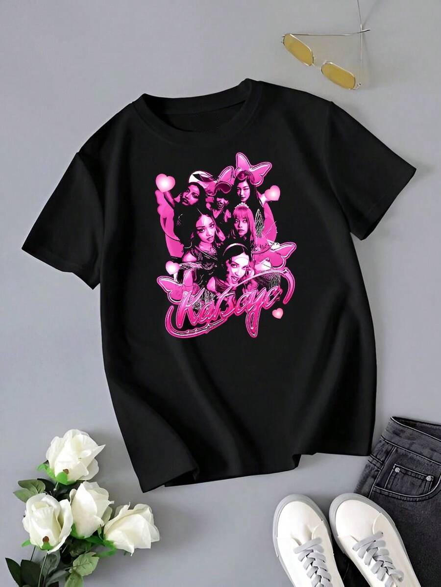 Katseye Vintage Classic T-Shirt - Black - View 1