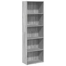 Libreria vidaXL Sonoma grigio 60x30x189 cm in legno composito - Cammello - Visualizzare 11