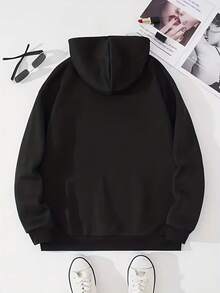 Budz Bunny Stoned Hoodie Funny  420  Stoned Rabbit High Life - 黑色 - 查看 2