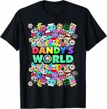 Disfraz de Dandy's World para niños y adultos, sudadera o camiseta linda y divertida - Negro - Ver 1