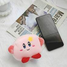 Cartoon Star Card Furry Cute Coin Purse Coin Headphone Data Cable Portable Storage Bag Pendant Holiday Gift - Hồng - Xem 3
