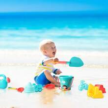 Juego de Juguetes de Arena para Playa para Niños 5/7/18 Piezas - Incluye Cubo, Pala, Moldes de Arena & Regadera, Juguetes de Juego de Playa para Niños Herramientas de Juego con Agua, (Verano&Invierno) |Juguete de Playa Divertido para Niños y Niñas-Vacaciones/Cumpleaños/Día del Niño/Fiesta al Aire Libre /Regalo de Año Nuevo - Multicolor - Ver 6