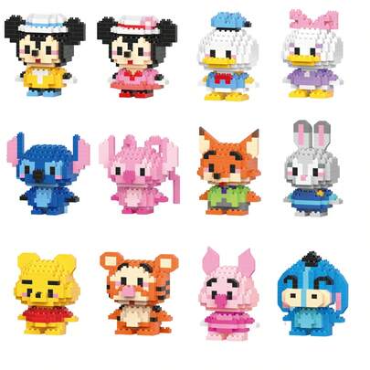 精美积木模型玩具，适合拼图DIY游戏、卡通动画游戏、桌面摆件（积木爱好者的理想之选）、返校用品，也是圣诞节和生日礼物的完美选择。动漫人物玩具