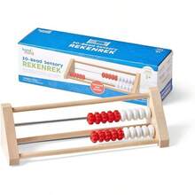 hand2mind - Ásensorial de Madera de 20 abalorio, ápara matemáticas Infantiles, manipuladores de matemáticas de conteo de Madera, contadores de abalorio para matemáticas para niños, Aprender - 1 - Ver 1