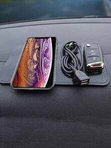 Multi-Functional Foldable Bracket, Car Dashboard Adhesive Mount Phone Holder, Non-Slip Mat