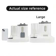 2-In-1 Automatic Pet Feeder & Water Dispenser – Large Capacity Food Bowl And Water Fountain For Cats & Dogs, Easy To Clean - 500ml - 查看 6