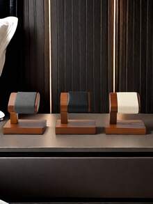 1个木制手表架，手镯架展示架，珠宝收纳架，房间、卧室装饰摆件 - 彩色 - 查看 4