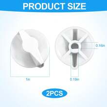 2 Pzs Reemplazo de Perilla de Temporizador, Perilla de Interruptor de Temporizador Temporizadores de Cuerda de Resorte para Temporizador de Pared Ventilador de Baño Compatible con Intermatic - 2 - Ver 6