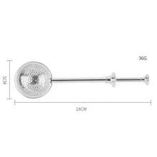 1 Espolvoreador de harina de cocina, de operación con una sola mano, hecho de acero inoxidable, se puede usar para espolvorear harina, azúcar glass, etc., una pequeña herramienta de cocina - Plateado - Ver 2