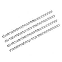 uxcell Barrenas de Taladro de 1 mm, Acero de Alta Velocidad, Barrena Recta Extra Larga de 160 mm de Longitud para Madera, Plástico, Aluminio, 4 Piezas - 6 mm x 160 mm - Ver 18