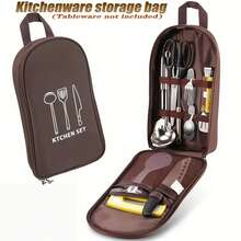 Outdoor Cooking Bag Camping Storage Bag PortableCooking Utensil Organizer Storage Pouch Picnic Bag  Utensil Storage Pouch - 1PC - 查看 9