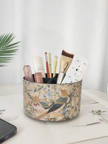 Hộp đựng đa năng xoay tròn dung tích lớn này được trang trí bằng hình chim ác là đậu trên cành cây, tượng trưng cho may mắn và điềm lành. Nó cũng có thể được sử dụng như hộp đựng cọ trang điểm, hộp đựng bút và hộp đựng điều khiển từ xa - một món quà đẹp và ý nghĩa. - Nhiều màu - Xem 13