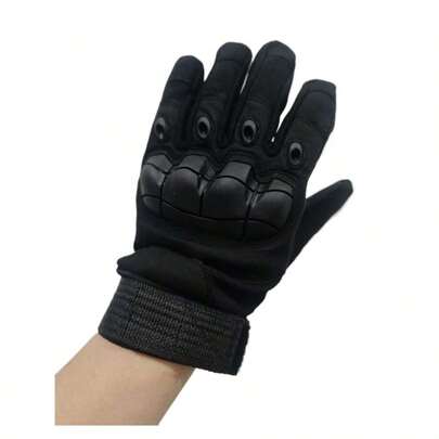 1 Pair Tactical Gloves, Touchscreen Friendly, Fitness Protection, Motorcycle, Hunting, Full Finger Outdoor Gloves