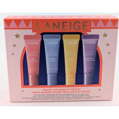 Laneige 4支/套 兰芝亮泽润唇膏迷你装