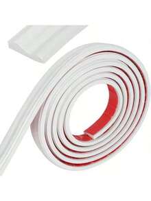 自粘装饰条、TPE模压装饰条、优雅墙面装饰、柔韧可弯曲装饰条、欧式家居装饰、地板装饰卷材、易安装墙面装饰条、橱柜边缘装饰条 - 白色 - 查看 3