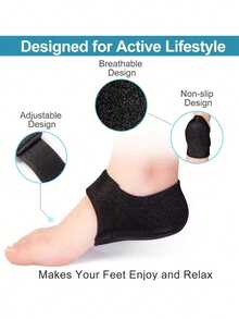 1 对足跟垫减震足跟保护垫（带钩环）