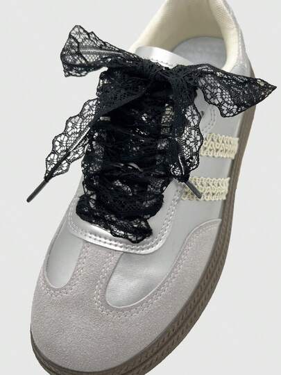 Versatile Lace Shoelaces For Women Elegant Hollow Wide 3CM Flat Strings With Multi-Color For Casual Shoes And Holiday Gift Giving