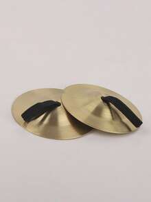 1Pair Silvery Metal Finger Gong Mini Percussion Music Classic Stage Performance Auxiliary Instruments Music Background Sound Production Musical Instrument - Multicolor - View 10