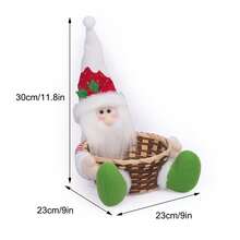 Fruktkorg och godisask för barn: festlig heminredning och julgodis - Vitt - Visa 2