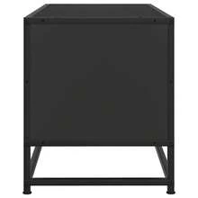 Meuble TV vidaXL, noir, 80 x 34,5 x 40 cm, bois et métal - Camel - Voir 5