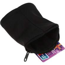 V GEBY Muñequera Monedero Bolsa Ejercicio Gimnasio Muñequera Muñequera Muñequera Monedero para Deportes al Aire Libre Correr - Negro - Ver 1