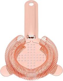 Herramienta de barra de colador de acero inoxidable 304 Barra de colador Ocktail Tipo de colador de cóctel Filtro de barra de acero inoxidable Barman Filtro de hielo Accesorios de barman(Rosa) - Rosa - Ver 3