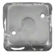 Caja Cuadrada Metálica de 3/4" | Resistente y Lista para Instalación Eléctrica | Modelo 8654 Adir - Plateado - Ver 1