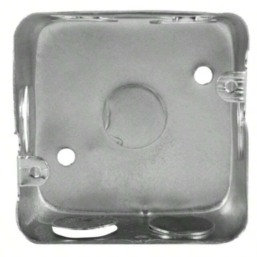 Caja Cuadrada Metálica de 3/4" | Resistente y Lista para Instalación Eléctrica | Modelo 8654 Adir - Plateado - Ver 1