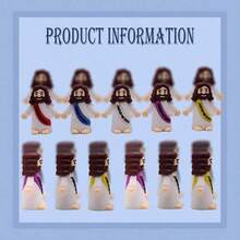 50PCS Little Jesus Figures, Jesus Figurines In Bulk, Multicolor Tiny Jesus Figures, Miniature Figurines To Hide And Seek Religious Gifts Easter Stuffers - Nhiều màu - Xem 7