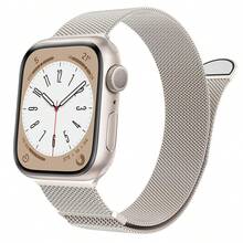 Mesh Loop Compatible With Apple Watch Bands For Women Men 40mm 41mm 38mm 42mm 44mm 45mm 49mm 46mm Series 11 10 9 8 7 6 5 4 Ultra3 SE3 2, Stainless Steel Metal Magnetic Strap For Apple Watch - A - View 13