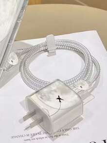 18W/20W Fast Charging Data Cable & Adapter Protector Case Compatible With IPhone/Apple - Clear - View 1