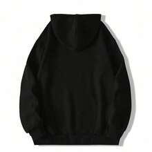 Black Dog Van Gogh Style Puppy Stars Starry Night Christmas Pullover Hoodie - 黑色 - 查看 3