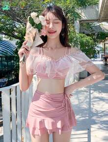 Women Bikini Sets - 粉色 - 查看 1