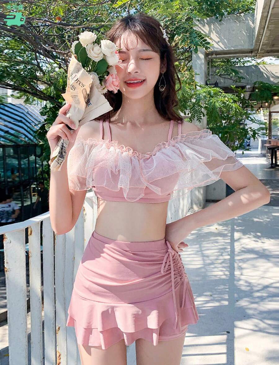 Women Bikini Sets - 粉色 - 查看 1