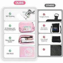 Women Wallet & Check Holder - Pink - View 10