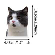 100张趣味猫咪贴纸，适用于水瓶、Kiwaii等，防水，可爱猫咪图案，也可用于Kindle、行李箱、吉他、笔记本电脑等，成人复活节礼物之选。 - 彩色 - 查看 2