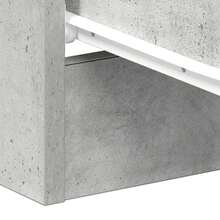 Comodino vidaXL, grigio cemento, 38 x 35 x 56 cm, in materiale composito di legno. - nero - Visualizzare 10