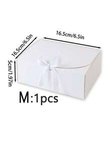 10个/5个/3个/1个装 - 白色/黑色/粉色/棕色带盖礼盒，带丝带，适用于伴娘邀请、婚礼、生日礼物、迎婴派对及其他派对、情人节礼物、情人节包装、生日、DIY制作、美妆收纳盒、毕业礼物包装、婚礼派对装饰盒 - 白色 - 查看 13