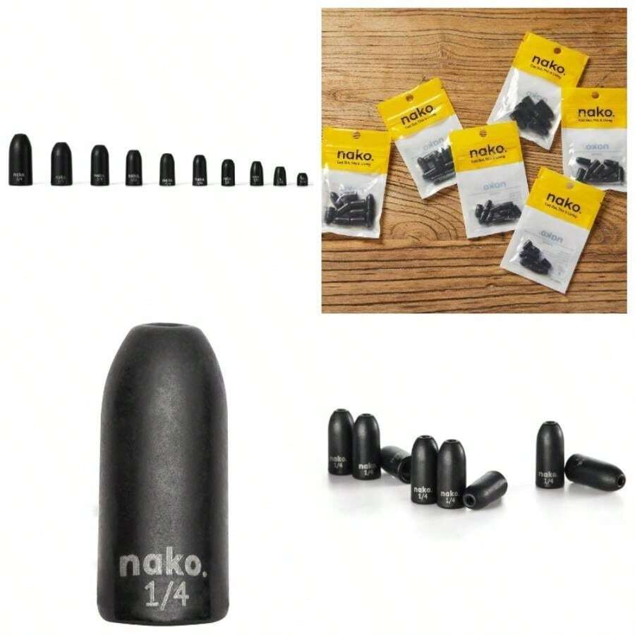 Bait Rigging - 1/4 oz - 10'lu Paket + siyah kıymıksız - Görünüm 1