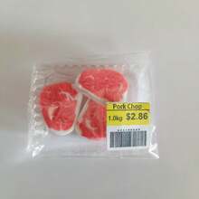 1盒手工制作的1/12娃娃屋迷你超市食物，逼真的牛排、三文鱼、培根、鸡肉、牛肉卷，适用于娃娃屋迷你厨房粘土食物配件，适用于Blyth、Barbis、OB24、OB11娃娃，生日礼物玩具套装配件 - 彩色 - 查看 21