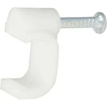 Surtek GRAD5 Grapa para Cable Dúplex, color Blanco, 5 mm, 20 Piezas - 1 - Ver 2