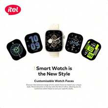itel ISW-023 Smart Watch, 2.02" HD Display, Scratch-Resistant Crystal Screen, IP68 Waterproof And Dustproof Rating, 7-Day Battery Life - Black - View 6